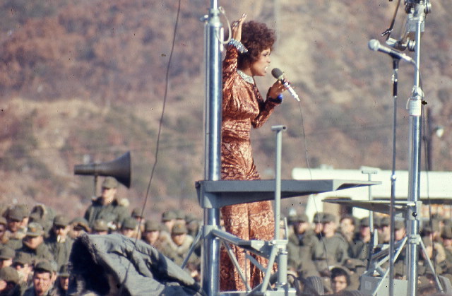 Miss World Belinda Green Less Brown and his band Lola Falana